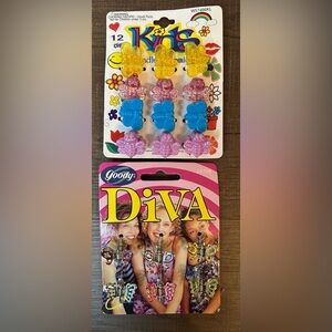 Y2K Butterfly & Bee Hair Clips Claws New NOS Set of 2 Multicolor - 18 Total